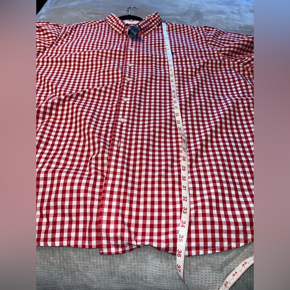 U.S. Polo Assn. Red Gingham Button-Down Shirt 3XLT NWT - Picture 7 of 7
